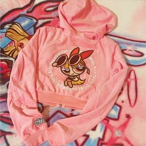 Dolls Kill x The Powerpuff Girls Awesome Blossom Velour Hoodie